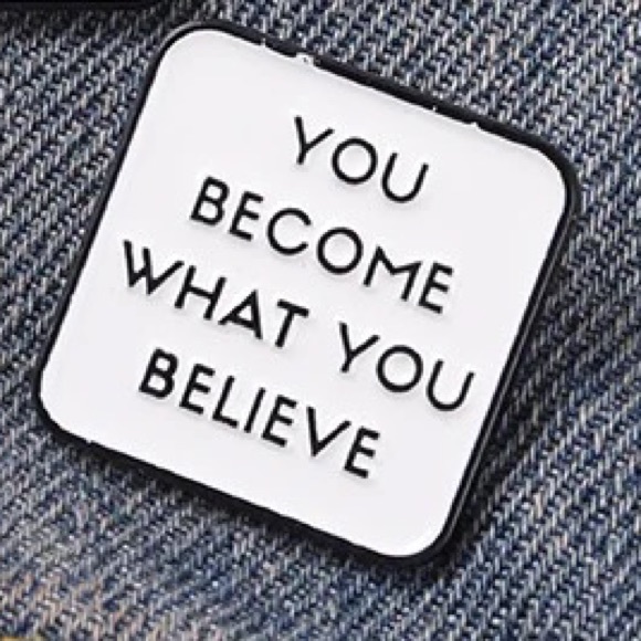 Become What You Believe Enamel Pin Inspiring Visualization Manifest Fate Brooch - Picture 2 of 6